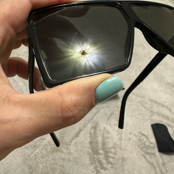 Saint Laurent Black Sunglasses with Case - Picture 13 of 15